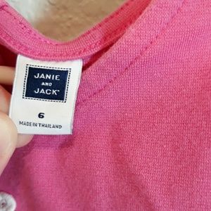 Janie and Jack Shirts & Tops - Janie and Jack peplum embrodered tank top size 6 Janie and Jack Shirts & Tops - Janie and Jack peplum embrodered tank top size 6
